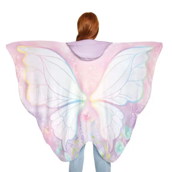 Make It Real&trade; 3C4G&reg; Fairy Garden Wings Hooded Blanket with Hand Mitts {4}
