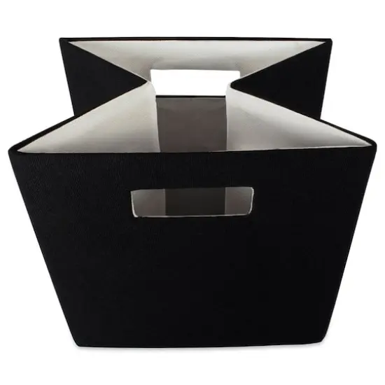 DII&reg; 13" Polyester Solid Storage Cube Black {4}