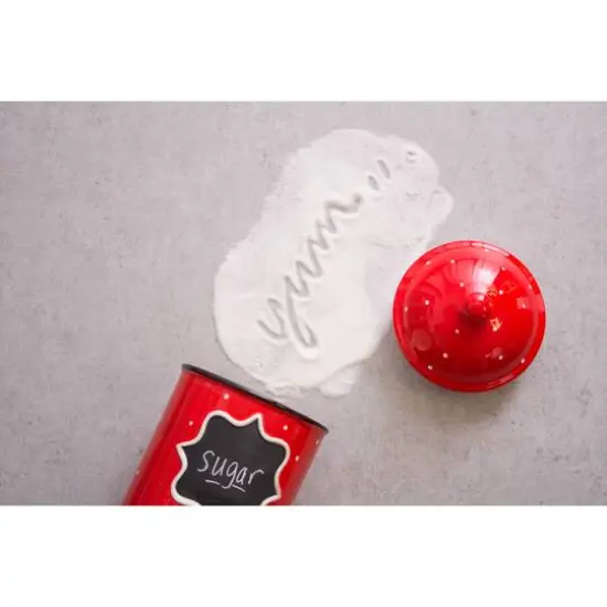 DII&reg; Small Ceramic Red Canister {5}