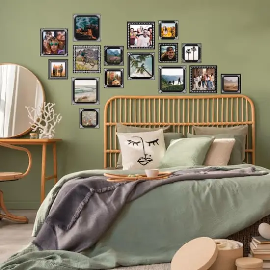 RoomMates Black & White Ornate Gallery Frames Peel & Stick Wall Decals {4}