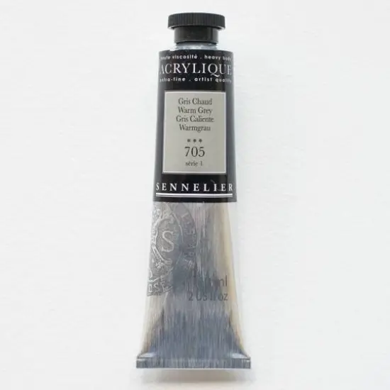 Sennelier Extra Fine Artists' Acrylic Paint, 60mL 705 Warm Grey {1}