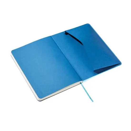 Fabrian&reg; EcoQua Plus A5 Lined Stitch-Bound Notebook Turquoise {6}