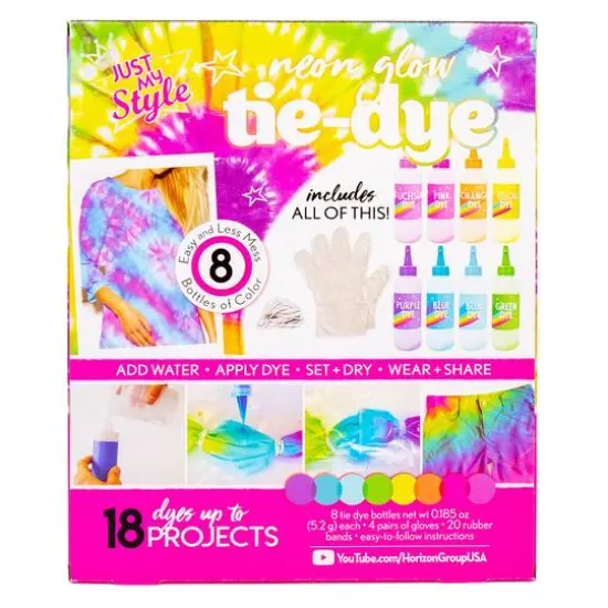 Just My Style&reg; Neon Glow Tie-Dye Box {10}