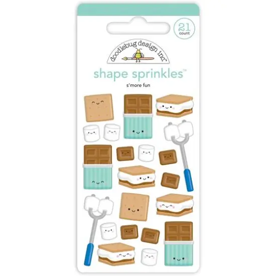 Doodlebug S'more Fun Sprinkles Adhesive Enamel Shapes {1}