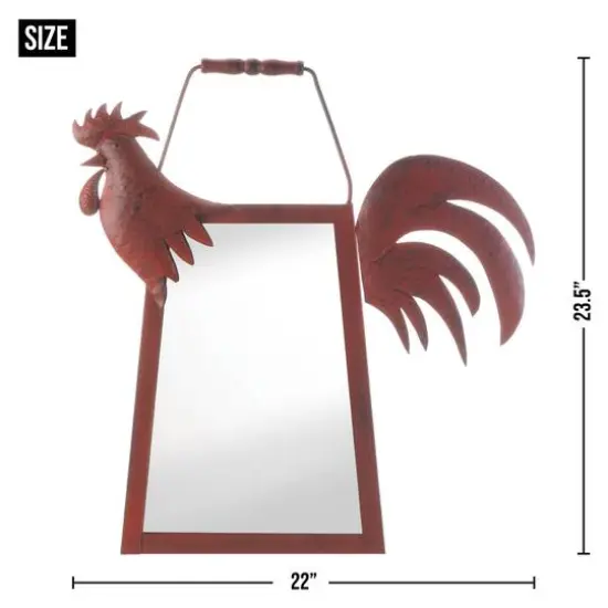 Red Rooster Mirror {3}