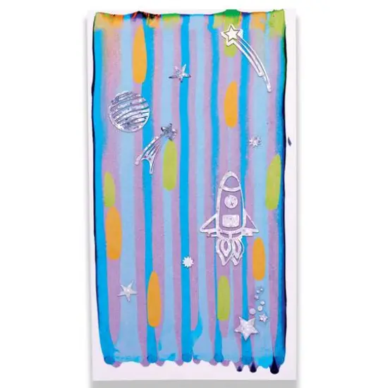 Creativity for Kids&reg; Outer Space Squeegeez Magic Reveal Art {5}