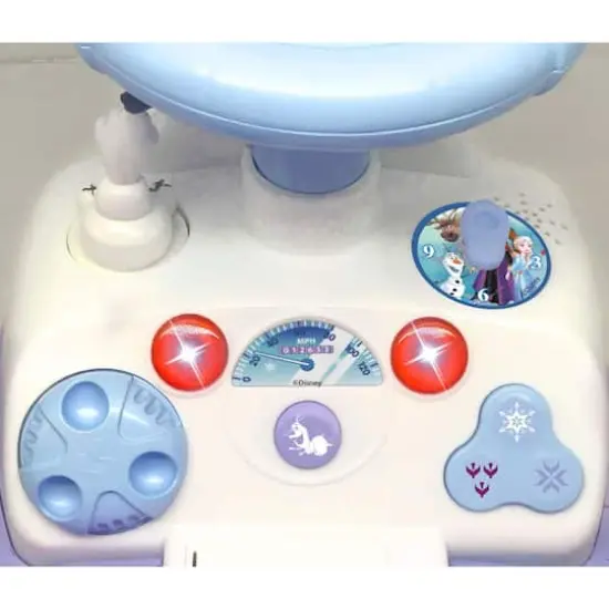Kiddieland Frozen 2 Magical Lights and Sounds Snow Globe Ride-On {4}