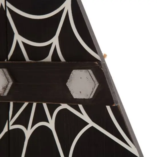 Glitzhome&reg; 3.5ft. Halloween Wooden Coffin Porch Leaning D&eacute;cor {8}