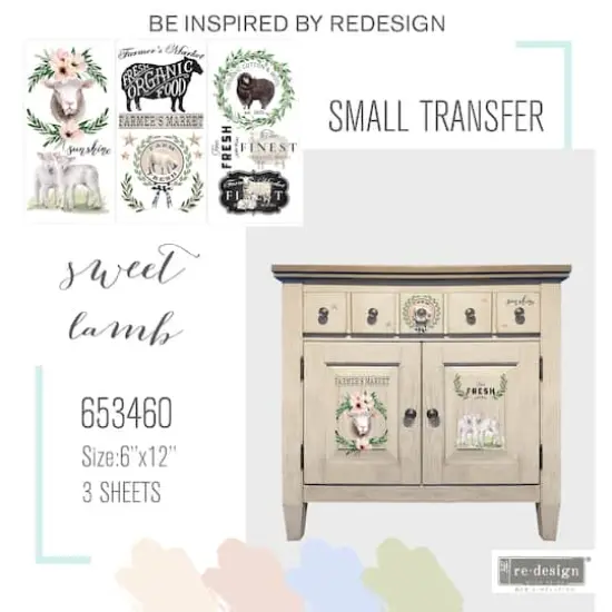Prima&reg; Re-Design Sweet Lamb D&eacute;cor Transfers {3}