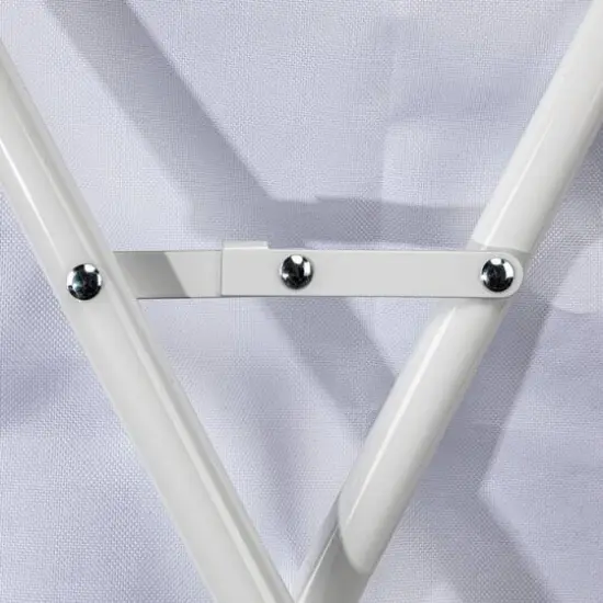 Household Essentials Rolling Laundry Hamper White {10}