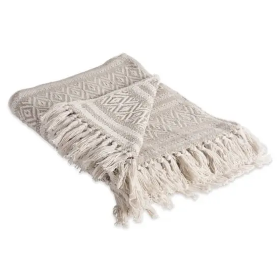 DII&reg; Stone Adobe Stripe Throw {1}