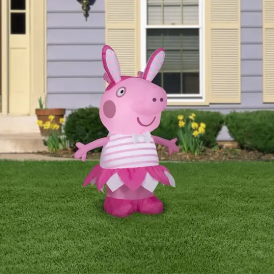 Airblown Small Peppa Pig In Easter Outfit {3}