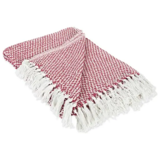 DII&reg; Barn Red Woven Throw {1}