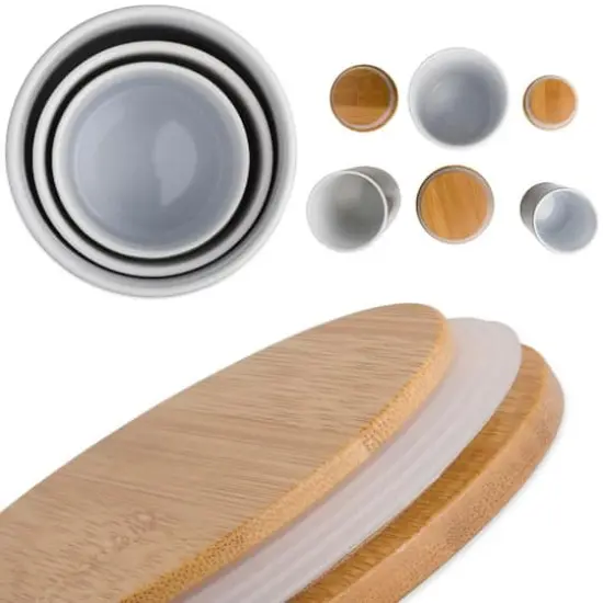 DII&reg; Black Marble Ceramic Canister Set {4}