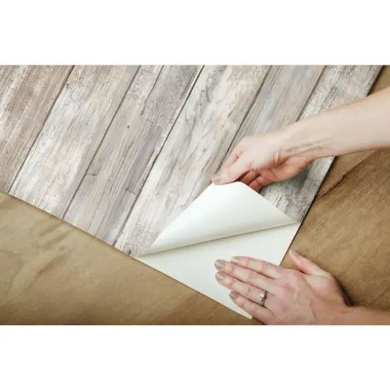 RoomMates Weathered Planks Peel & Stick Wallpaper Brown {9}