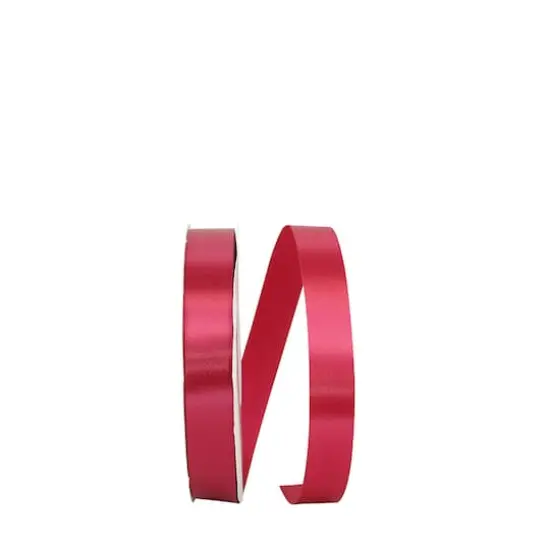 JAM Paper 7/8" x 100yd. Single Face Satin Allure Ribbon Wine {1}