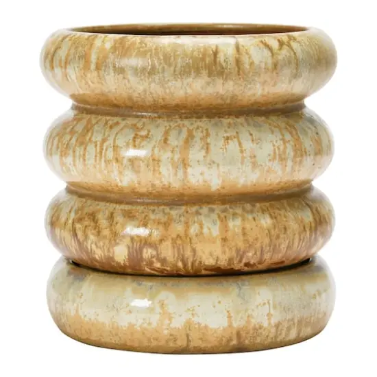 Hello Honey&reg; 5'' Stoneware Planter with Saucer {3}