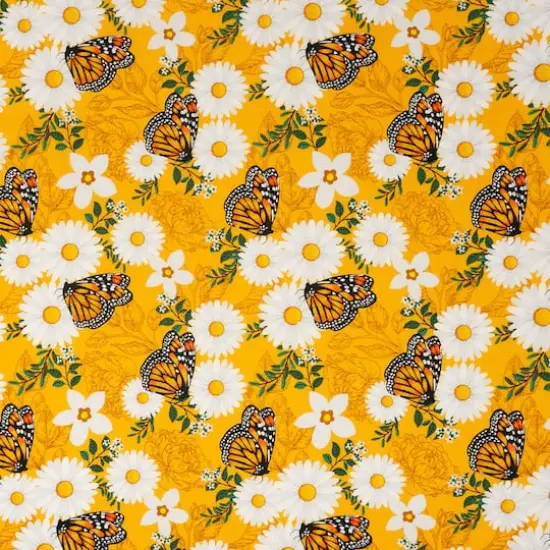 SINGER Orange Butterfly Cotton Fabric Bundle {4}