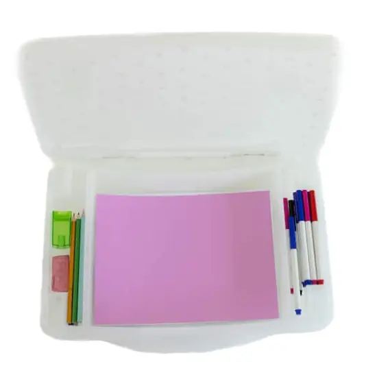 Everything Mary Pink Floral Plastic Lap Desk {3}