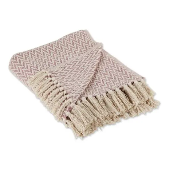 DII&reg; Zig-Zag Throw Pale Mauve {1}