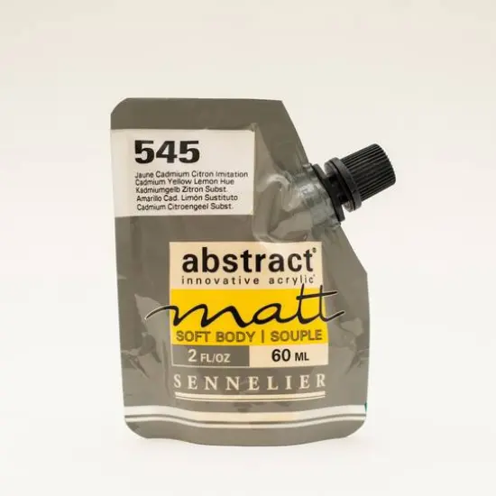 Sennelier Matt Abstract&reg; Acrylic, 60mL 545 Cadmium Yellow Lemon Hue {1}