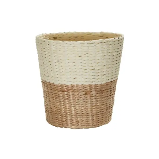 Household Essentials Wicker Bathroom Accessories Set White {8}
