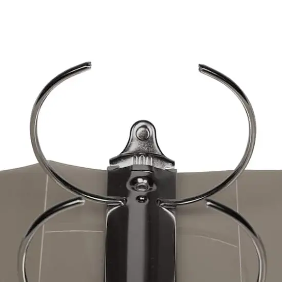 JAM Paper 3" Glass Twill Plastic 3-Ring Binder Smoke {5}