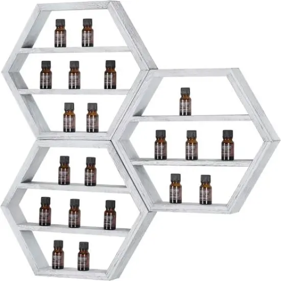 Essential Oil Storage Shelf Set Gray {4}