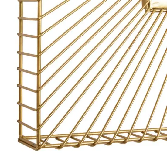 CosmoLiving by Cosmopolitan Gold Contemporary Metal Wall Mirror, 26" x 26" {4}