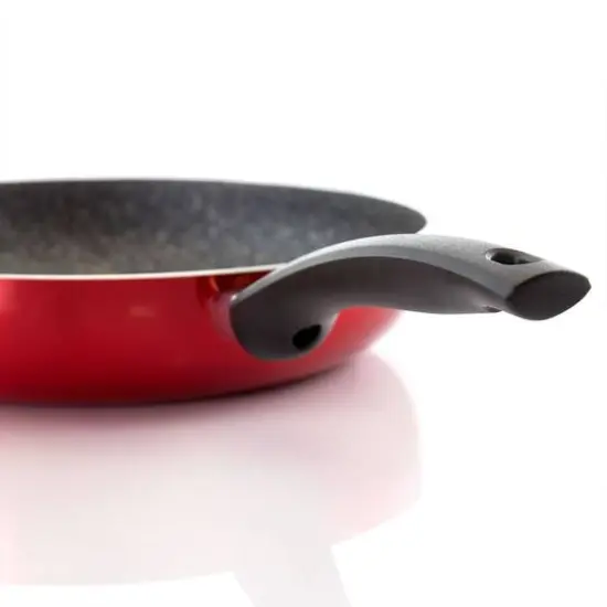 Oster Merrion 12" Red Aluminum Frying Pan With Bakelite Handle {12}