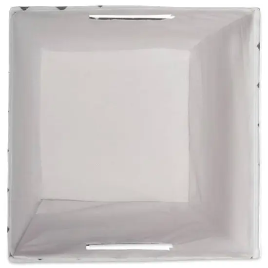 Polyester Chevron Trapezoid Bin Gray {5}