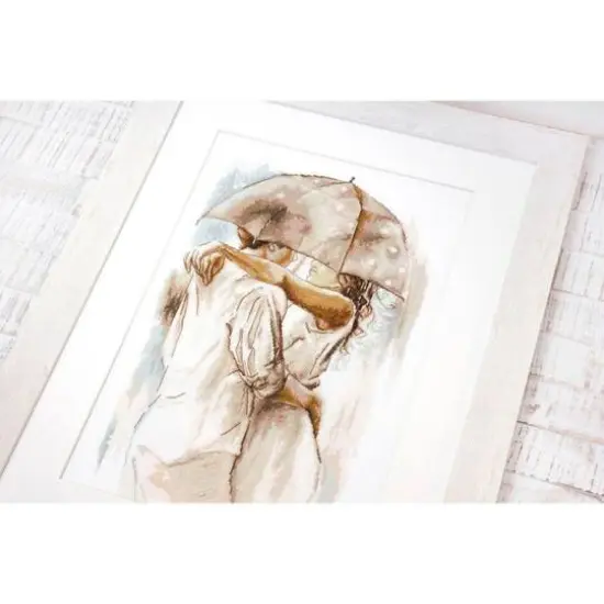 Luca-s Under Umbrella Counted Cross-Stitch Kit {3}