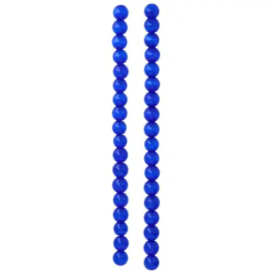 Cobalt Blue Cat's Eye Glass Round Beads, 8mm by Bead Landing&trade; {4}
