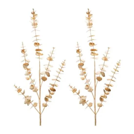 3ft. Metallic Eucalyptus Leaf Spray, 2ct. {1}