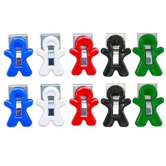 The Pencil Grip&trade; Magnet Man&reg; Assorted Colors Magnetic Clips, 10ct. {1}