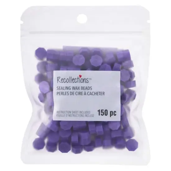 Sealing Wax Beads by Recollections&trade; Purple {4}