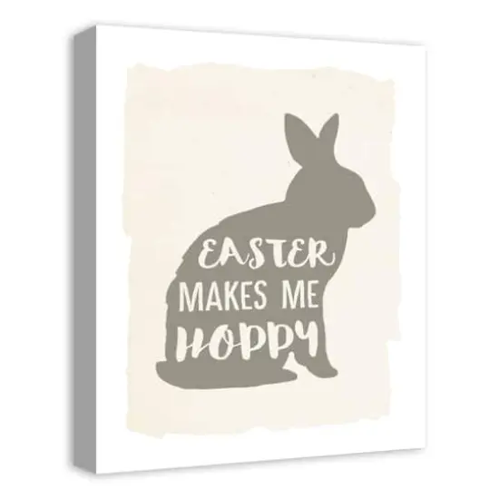 Easter Makes Me Hoppy 2 16" x 20" Canvas Wall Art {3}