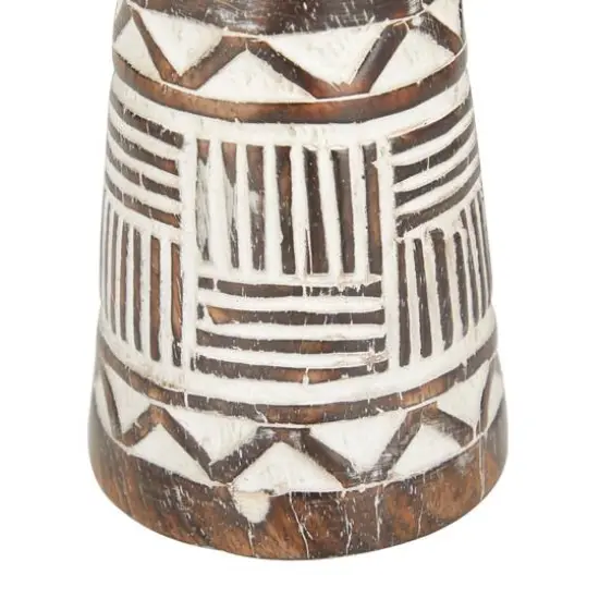 Brown Eclectic Candle Holder Set {5}