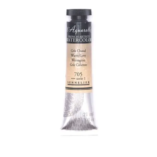 Sennelier French Artists' Watercolor, 21mL 705 Warm Grey S1 {1}