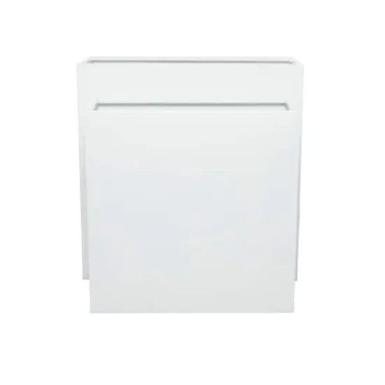 Modern Square Planter Set White {4}