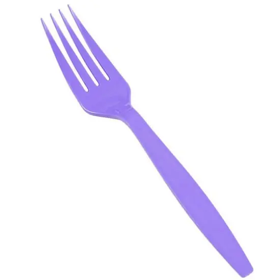 JAM Paper Premium Plastic Forks, 100ct. Purple {4}