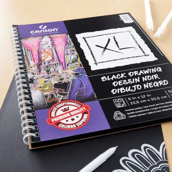 Canson&reg; XL&reg; Black Drawing Pad {3}