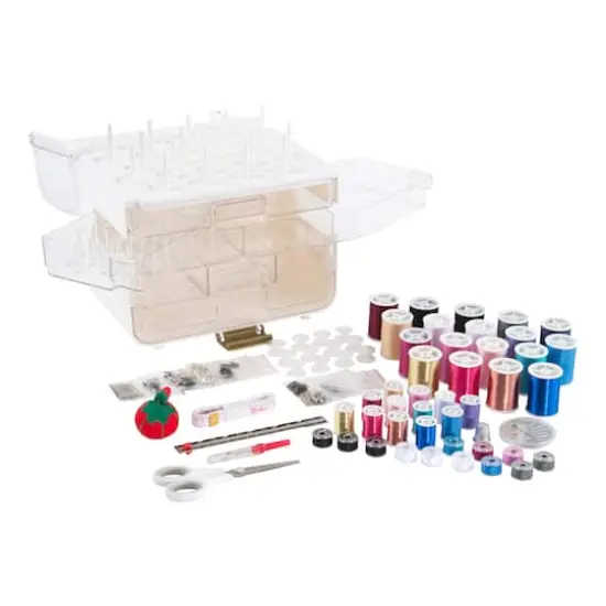 SINGER&reg; Sew-It-Goes 255 Piece Sewing Kit & Craft Organizer Sewing Storage Case with Metallic Embroidery Thread {6}