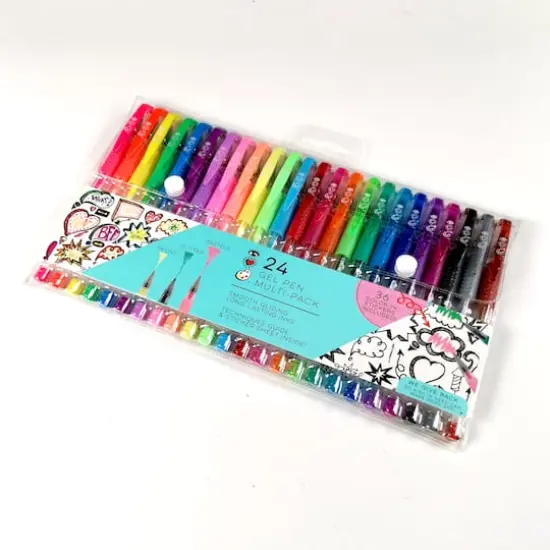 Bright Stripes 24-Color Gel Pen Multi-Pack {6}
