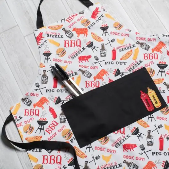 Bbq Print Chef Apron {6}