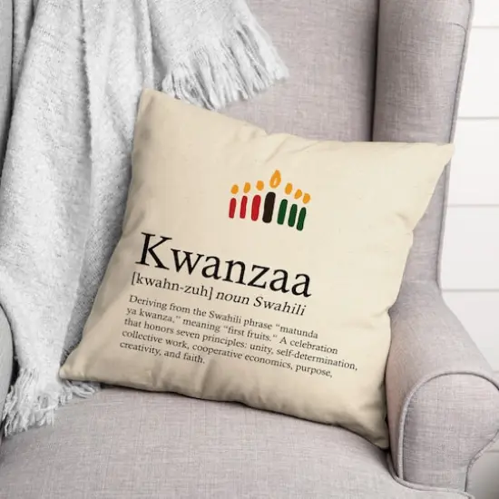 Kwanzaa Definition Throw Pillow {4}
