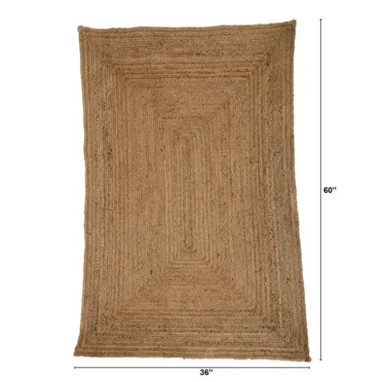 6ft. x 4ft. Handwoven Natural Fiber Beacon Jute Rug {3}