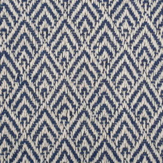 DII&reg; Nautical Blue Diamond Throw {3}