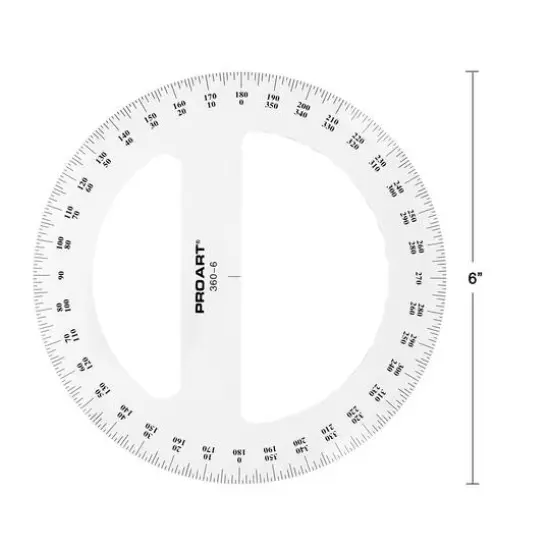 Pro Art&reg; 6" 360 Degree Protractor {4}