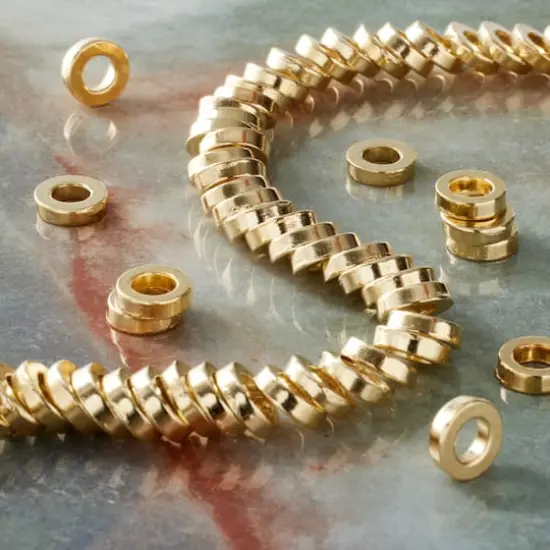 Gold Metal Disc Beads by Bead Landing&trade; {3}